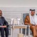 الرئيس الصومالي يلتقي أمير قطر ويقدم التعازي