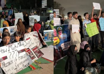 احتجاج في كراتشي بشأن بحارة محتجزين قبالة سواحل الصومال